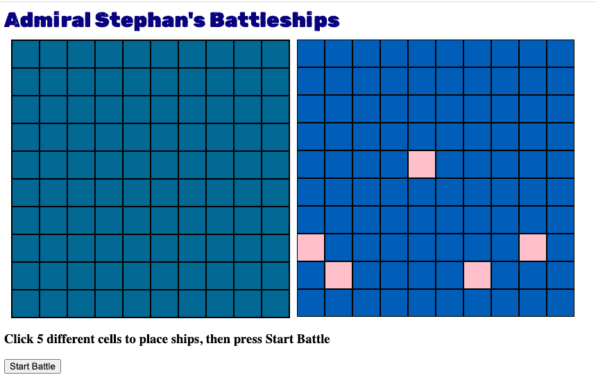 Admiral Stephan's BattleShips